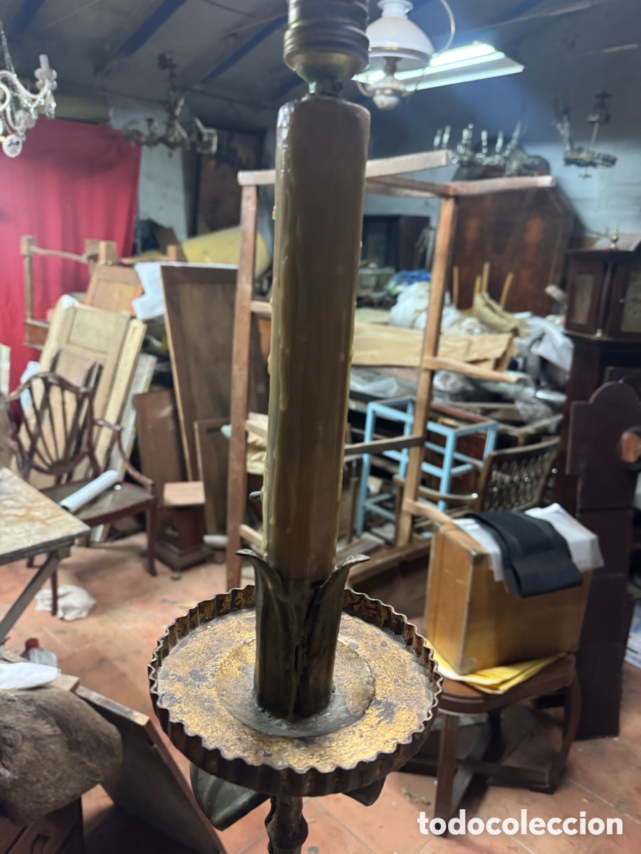 Antig&uuml;edades: Preciosa l&aacute;mpara en hierro - Foto 10