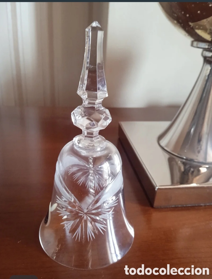 Antig&uuml;edades: Campana cristal de bohemia - Foto 4