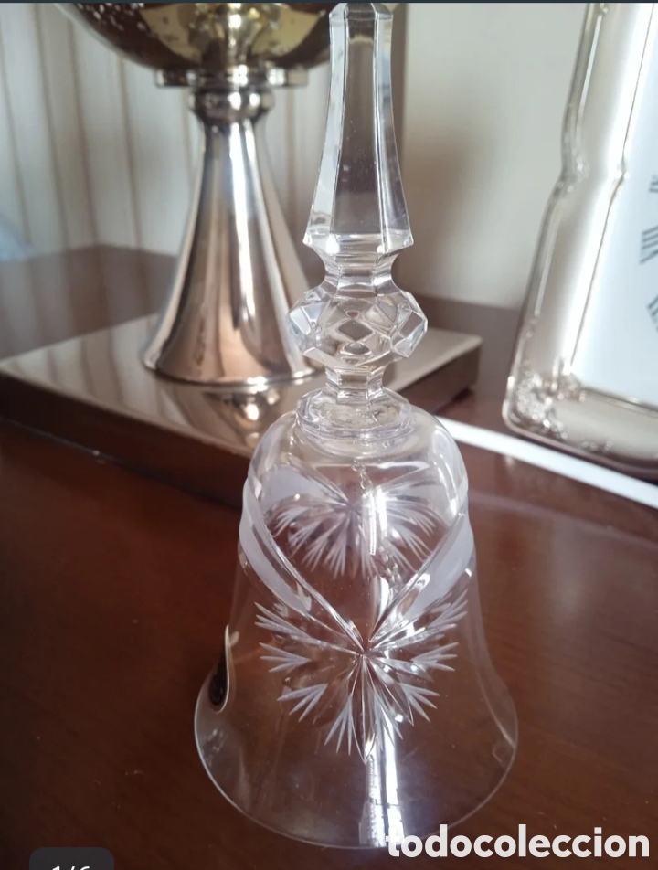 Antig&uuml;edades: Campana cristal de bohemia - Foto 6