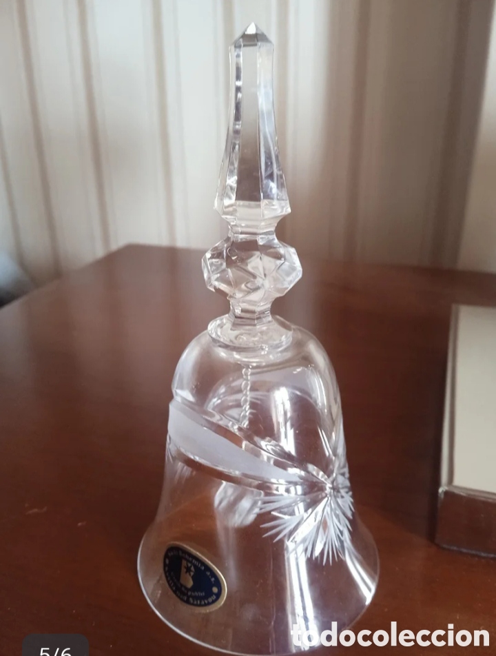 Antig&uuml;edades: Campana cristal de bohemia - Foto 1