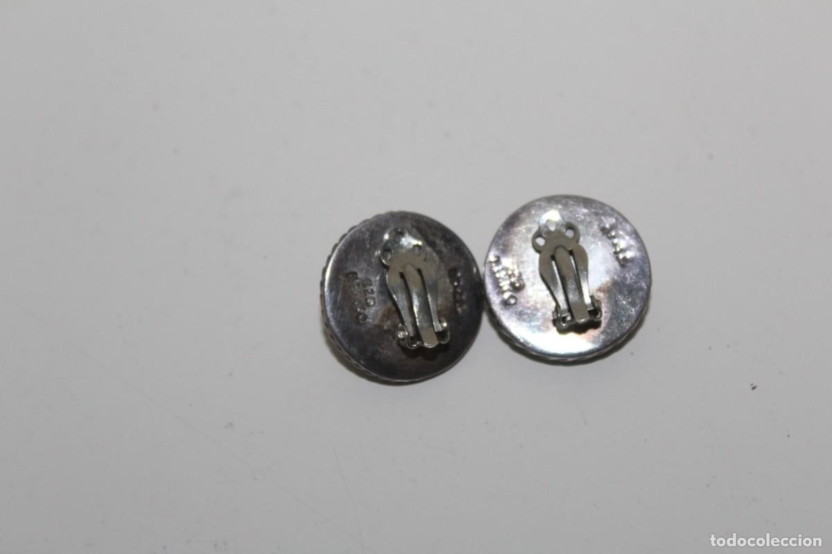 Antig&uuml;edades: ANTIGUOS PENDIENTES DE PLATA MEXICO 925 - Foto 3