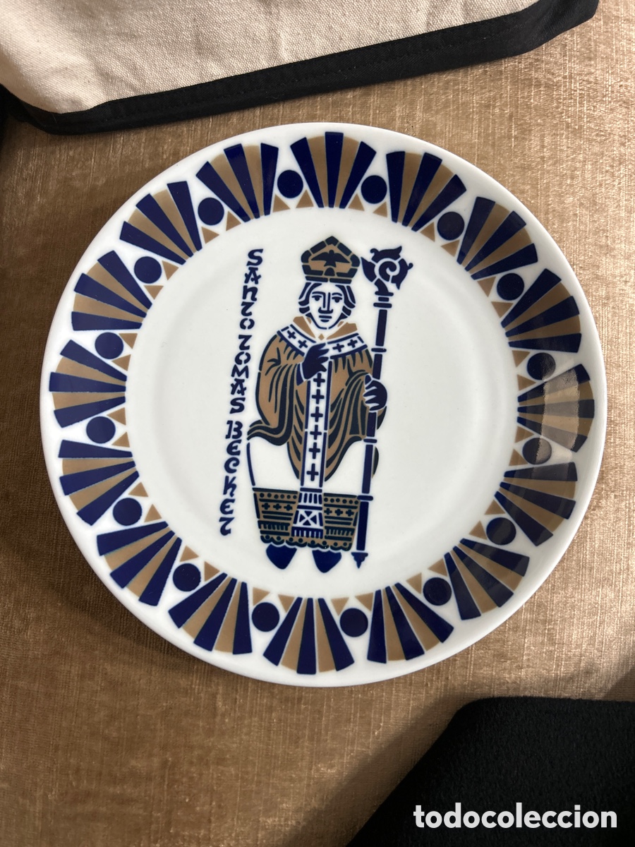 Antig&uuml;edades: Plato de porcelana de sargadelos - Foto 1