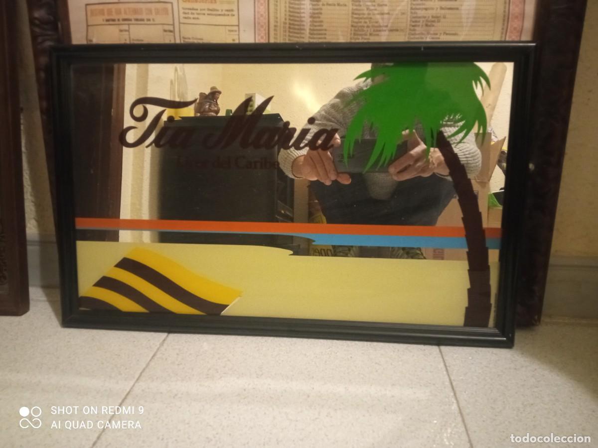 Antig&uuml;edades: Espejo T&iacute;a Mar&iacute;a licor - Foto 1