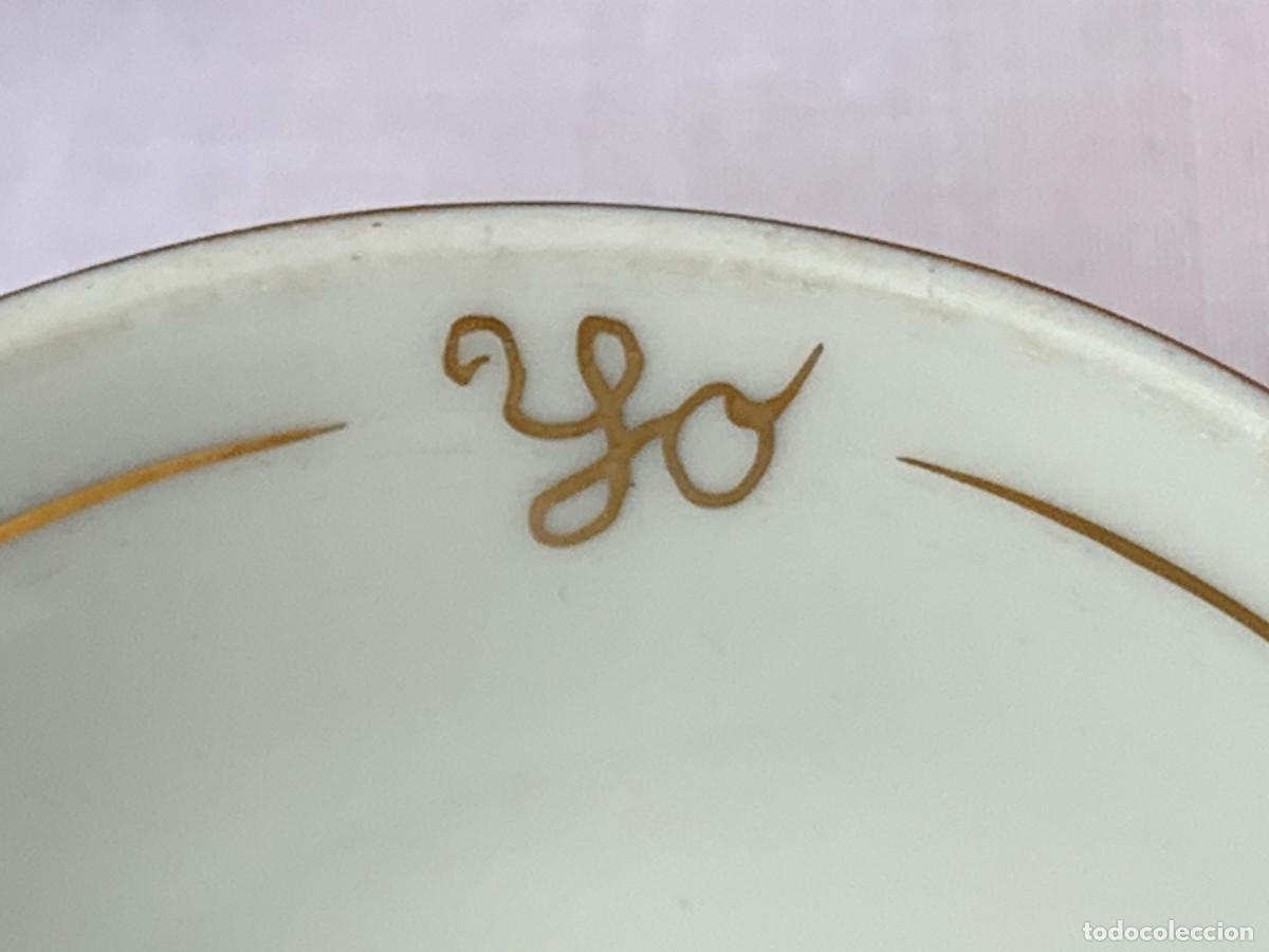 Oggetti Antichi: Juego de caf&eacute; para dos. T&uacute; y yo. Porcelana rosa y dorada.