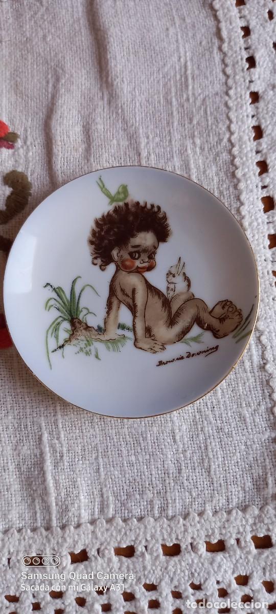 Antig&uuml;edades: Plato cer&aacute;mica 10 cm. - Foto 3