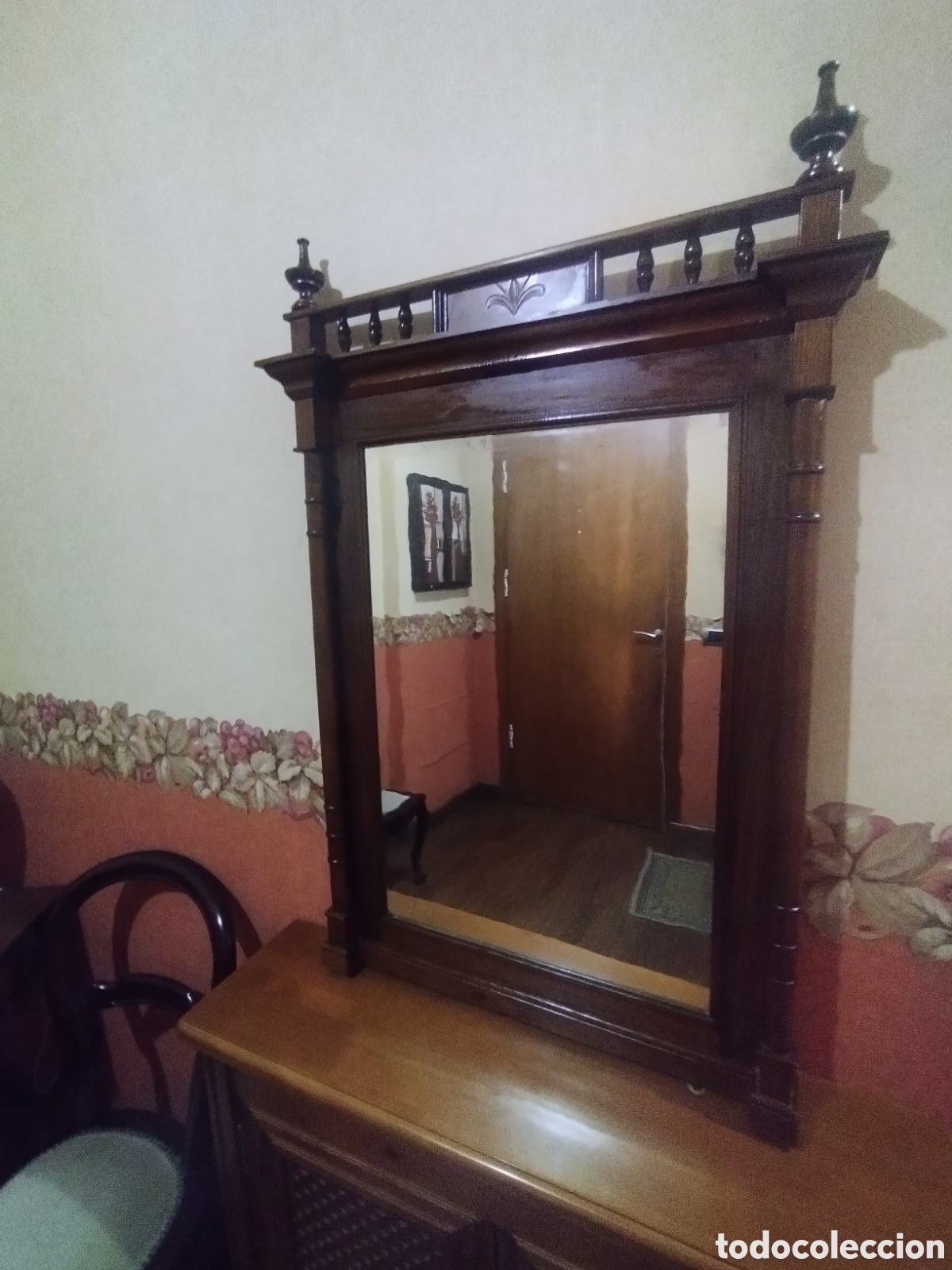 Antig&uuml;edades: Espejo antiguo Alfonsino - Foto 2