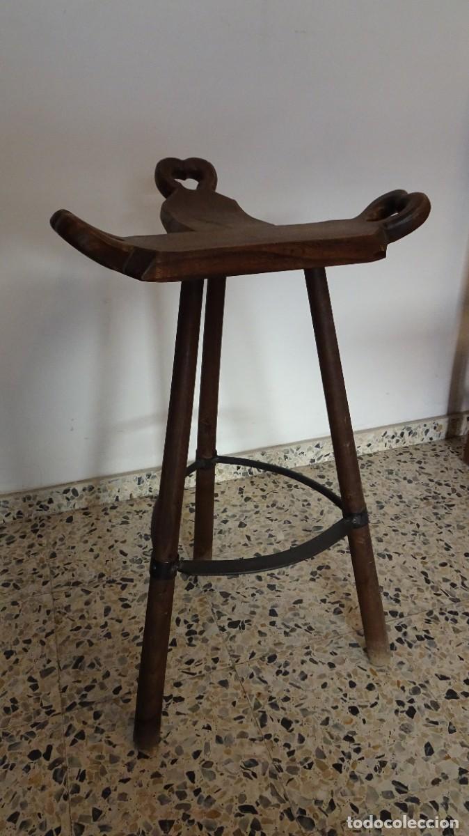 Antig&uuml;edades: Taburete alto barra bar - Foto 1