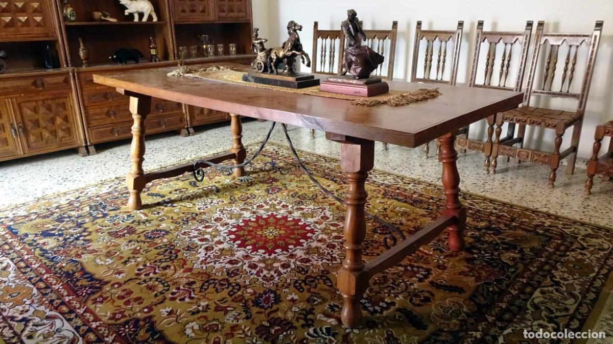 Antig&uuml;edades: Mesa comedor de estilo castellano - Foto 2