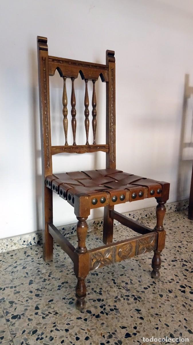 Antig&uuml;edades: Sillas estilo castellano - Foto 1