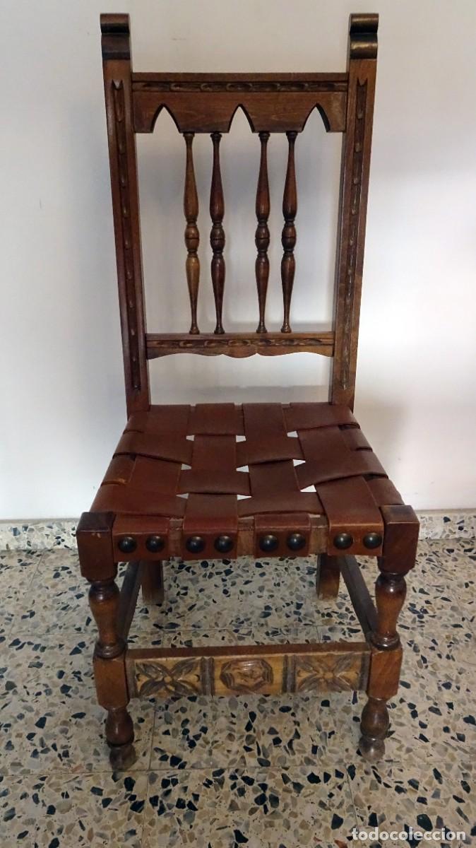 Antig&uuml;edades: Sillas estilo castellano - Foto 2