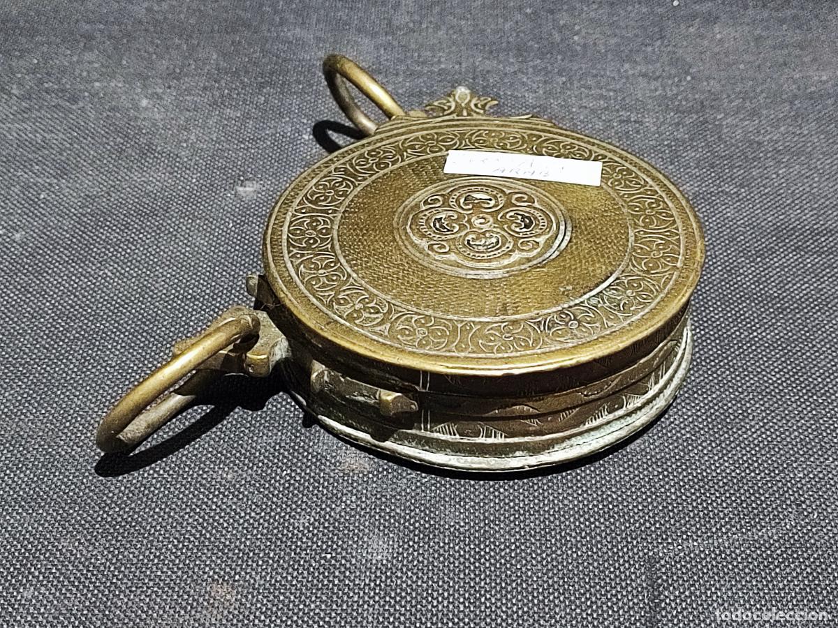 Antig&uuml;edades: POLVORERA DE BRONCE, S.XIX, SEGURAMENTE ARABE - Foto 2