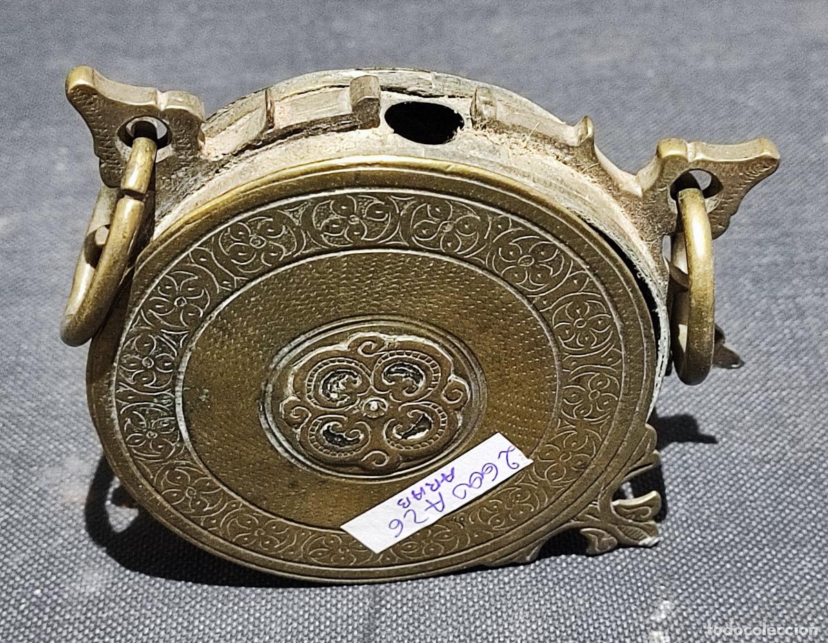 Antig&uuml;edades: POLVORERA DE BRONCE, S.XIX, SEGURAMENTE ARABE - Foto 4