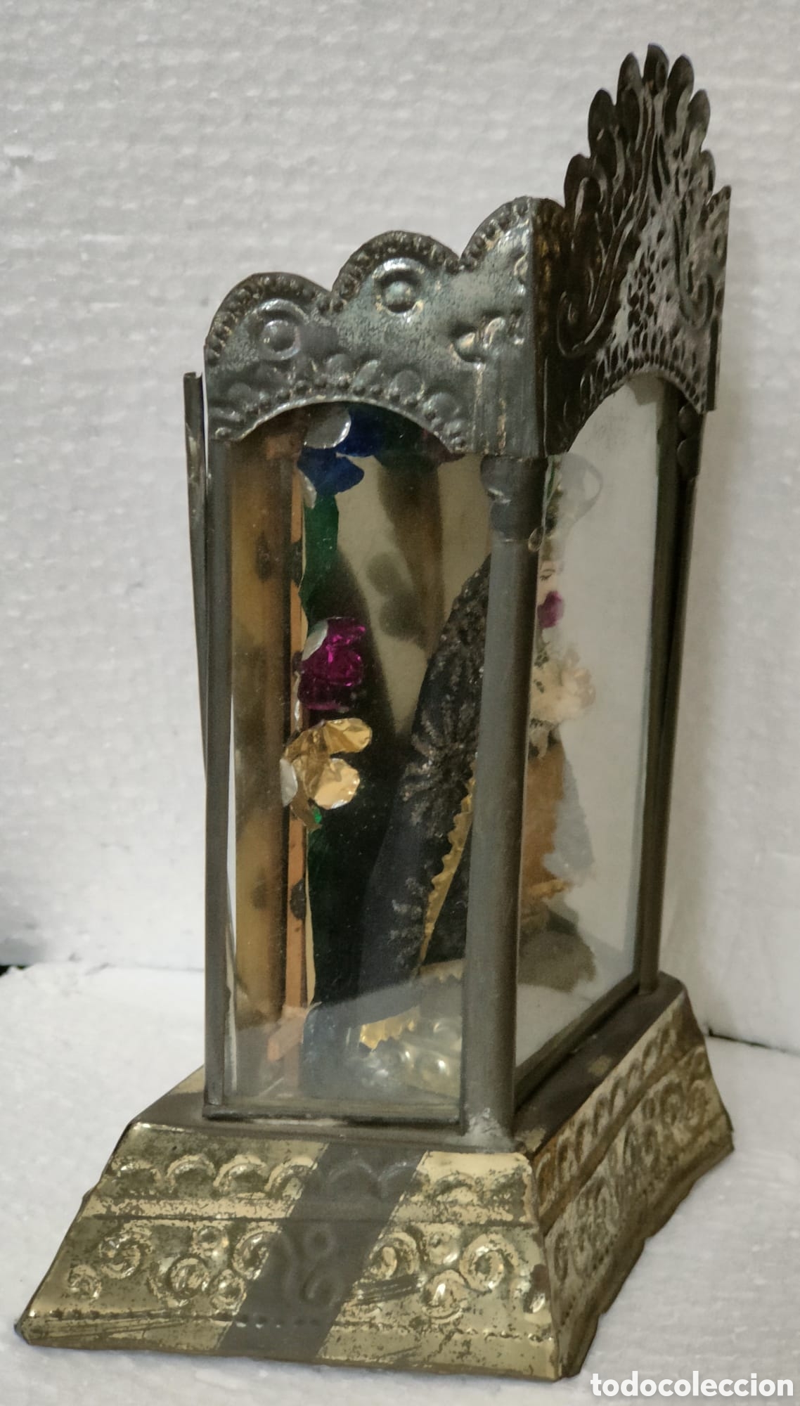 Antig&uuml;edades: URNA HOJALATA VIRGEN - Foto 3