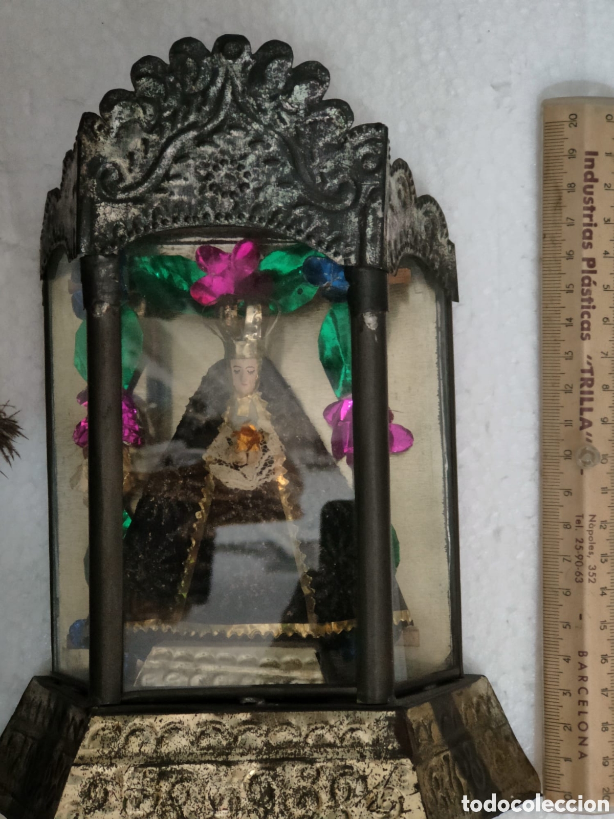 Antig&uuml;edades: URNA HOJALATA VIRGEN - Foto 7