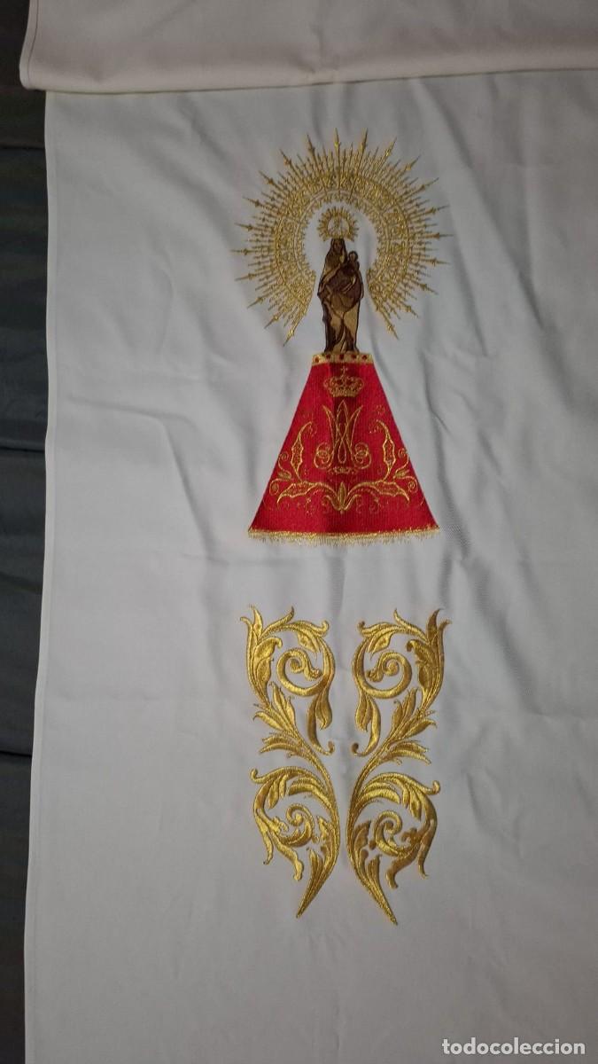 Antig&uuml;edades: Cubre amb&oacute;n con Virgen del Pilar - Foto 1