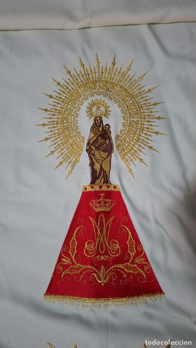 Antig&uuml;edades: Cubre amb&oacute;n con Virgen del Pilar - Foto 3