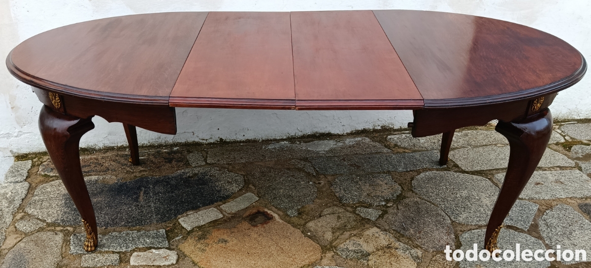 Antig&uuml;edades: Mesa extensible de madera de Caoba - Foto 6
