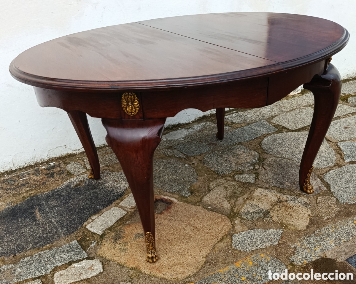 Antig&uuml;edades: Mesa extensible de madera de Caoba - Foto 1