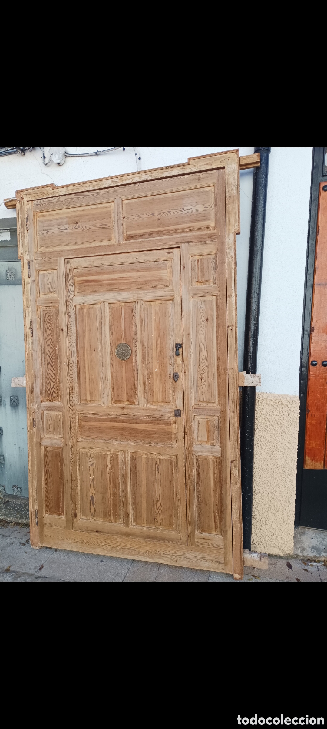 Antig&uuml;edades: PUERTA ANTIGUA DE MADERA - Foto 2