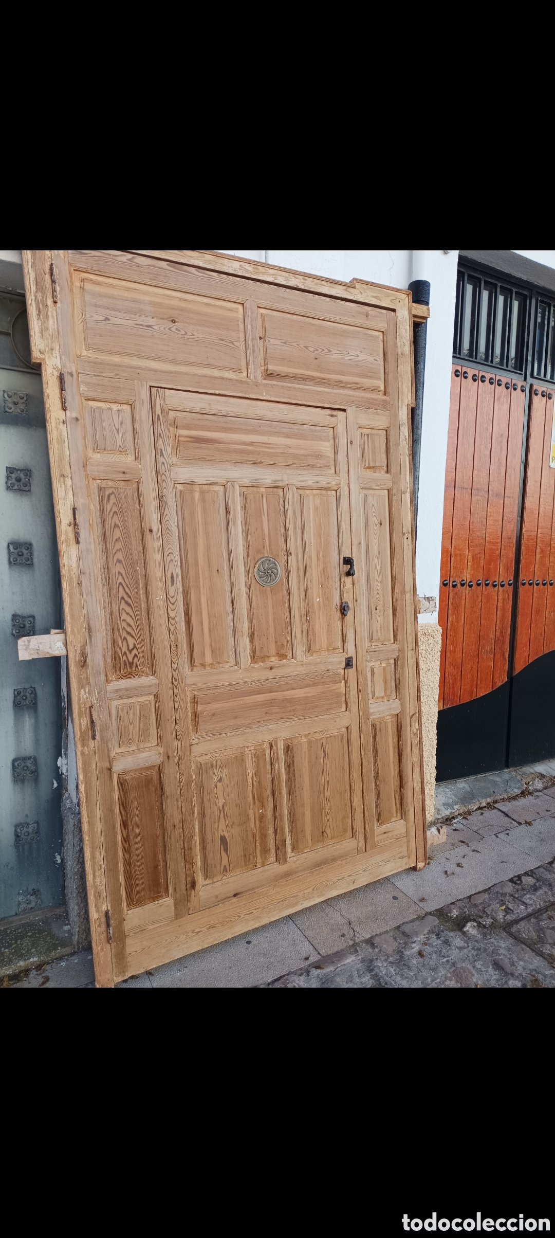 Antig&uuml;edades: PUERTA ANTIGUA DE MADERA - Foto 1