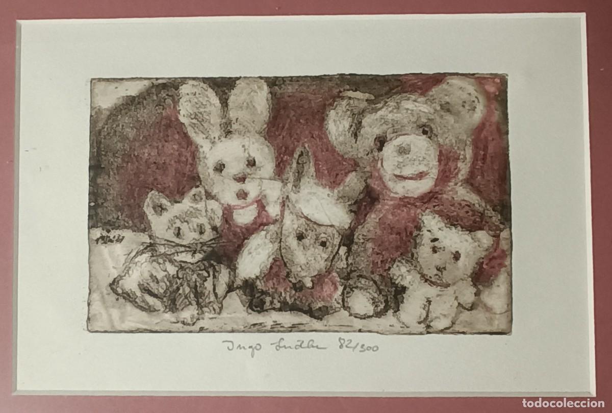 Antig&uuml;edades: BONITO GRABADO CON TEMATICA INFANTIL - Foto 2