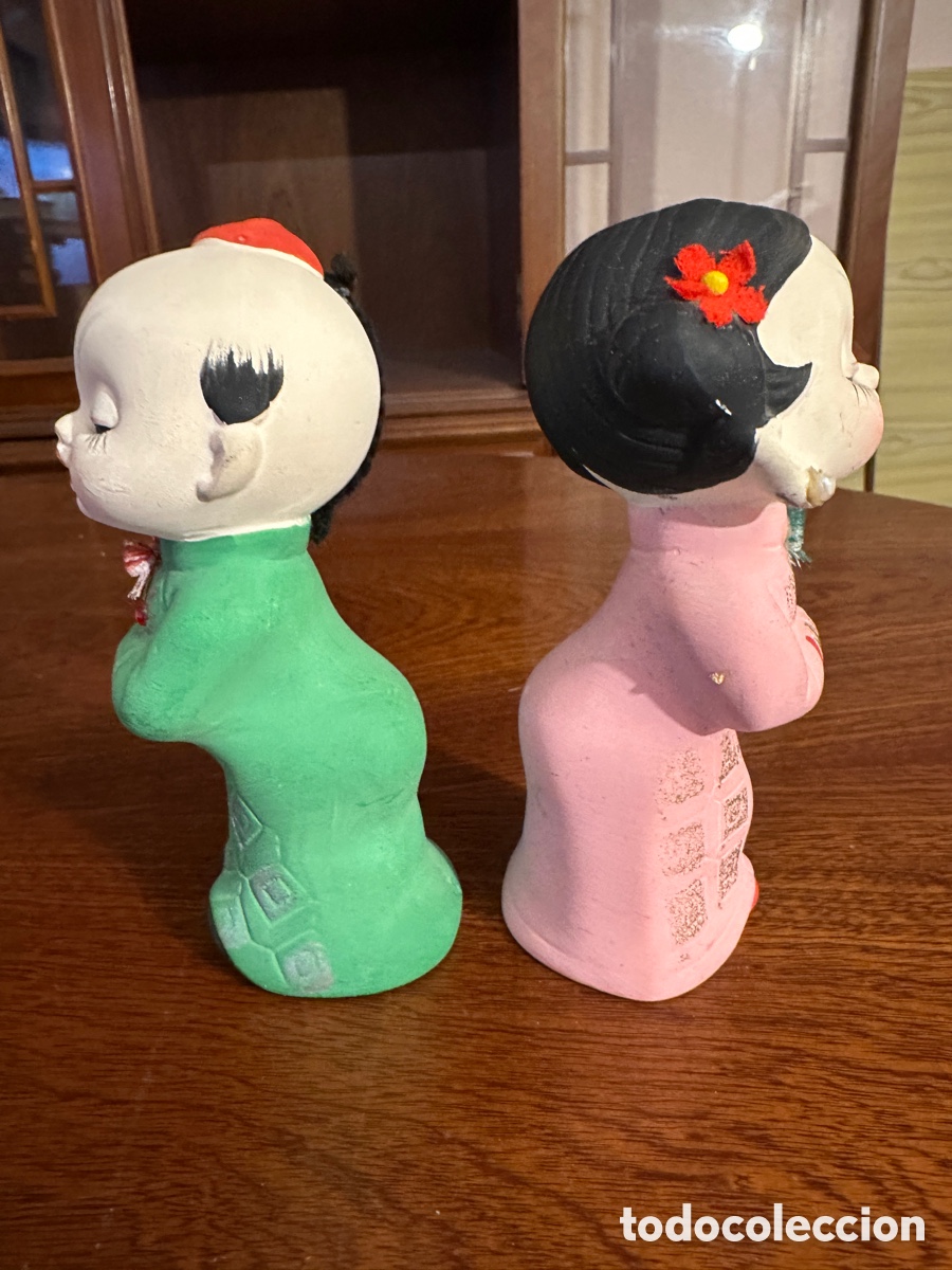 Antig&uuml;edades: Figuras Bisque Japonesas Vintage - Foto 2