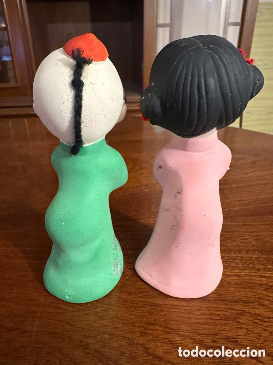 Antig&uuml;edades: Figuras Bisque Japonesas Vintage - Foto 3