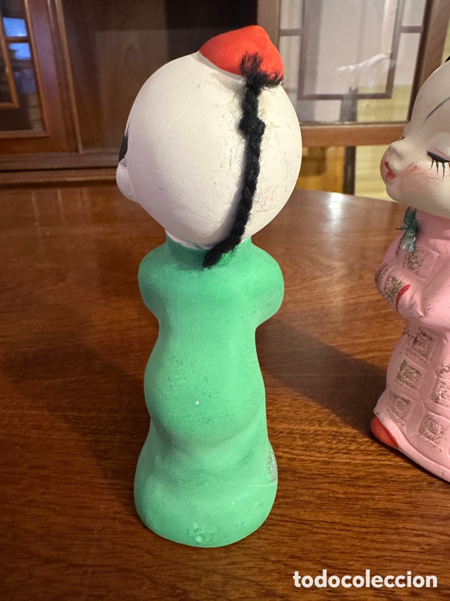 Antig&uuml;edades: Figuras Bisque Japonesas Vintage - Foto 6