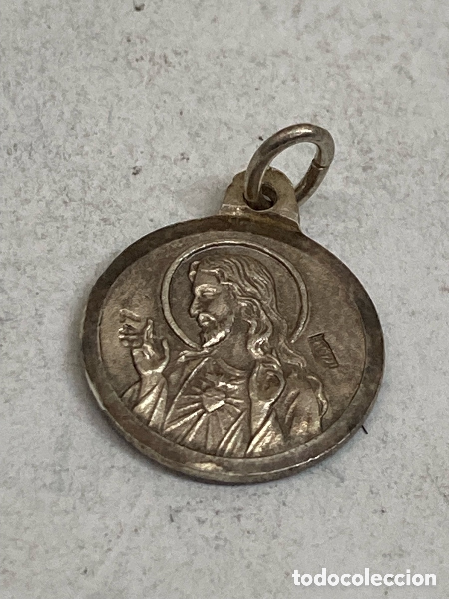 Antig&uuml;edades: Medalla de plata religiosa C528 - Foto 1