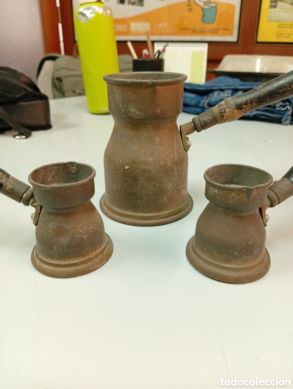 Antig&uuml;edades: Tres cazos turcos de caf&eacute; - Foto 1