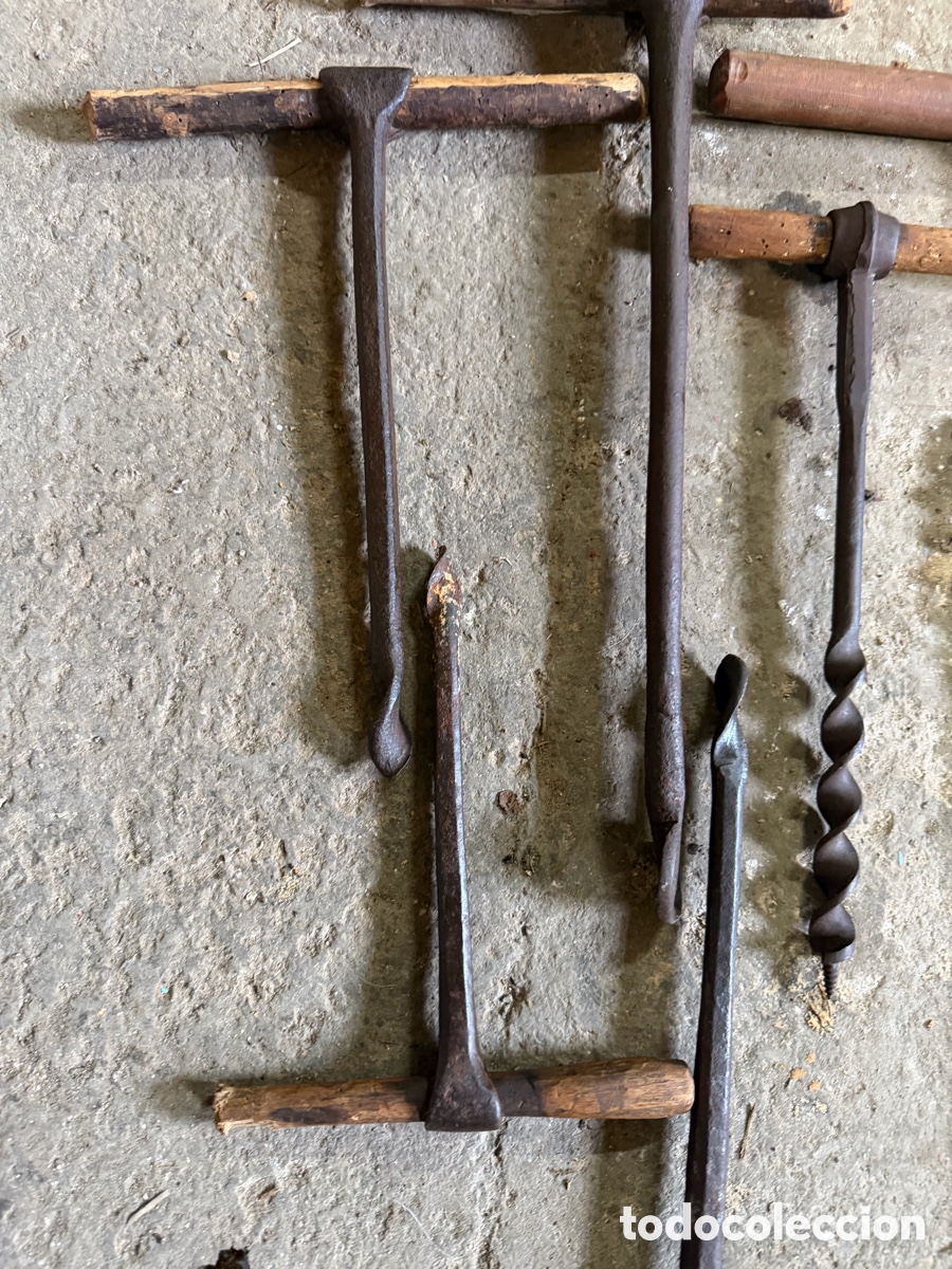 Antig&uuml;edades: Lote barrenas manuales antiguas - Foto 2