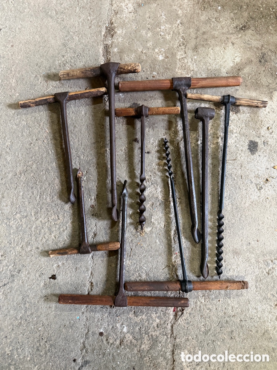 Antig&uuml;edades: Lote barrenas manuales antiguas - Foto 1