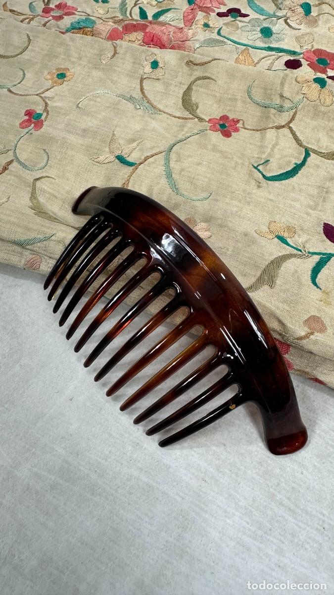 Antig&uuml;edades: Peineta larga de 18 cm - Foto 2
