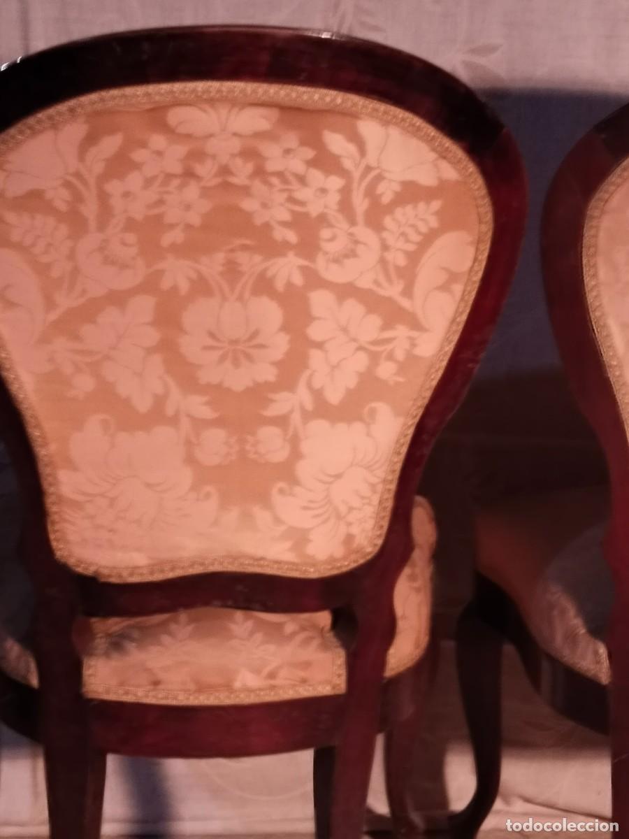 Antig&uuml;edades: Pareja de sillones de caoba - Foto 3