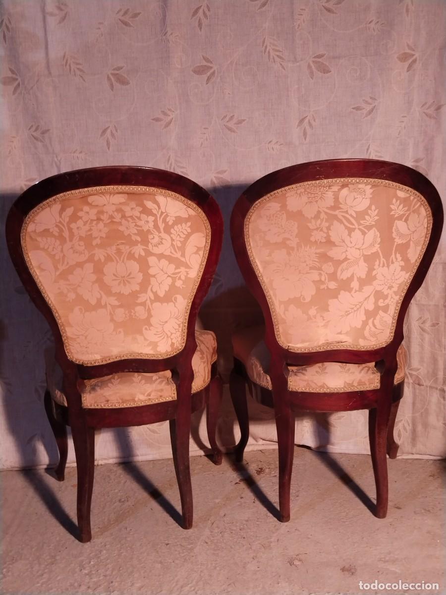 Antig&uuml;edades: Pareja de sillones de caoba - Foto 4