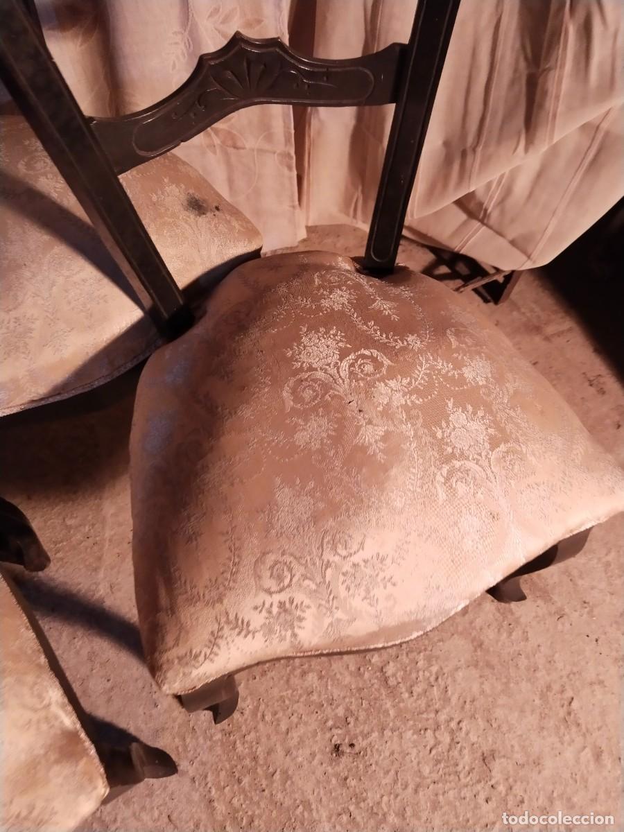 Antig&uuml;edades: Lote 4 sillas para restaurar - Foto 7