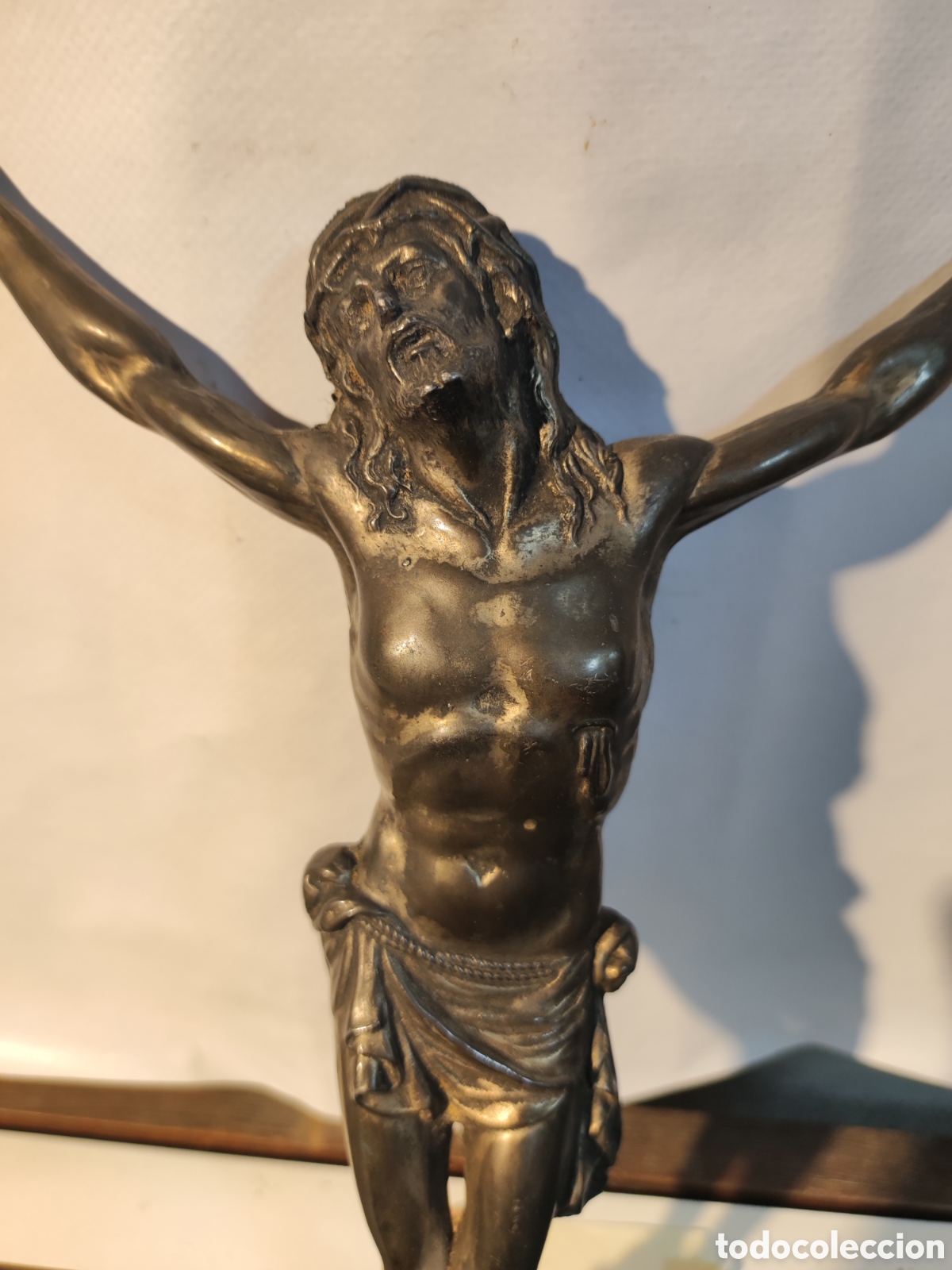 Antig&uuml;edades: Cristo de plomo o esta&ntilde;o - Foto 2