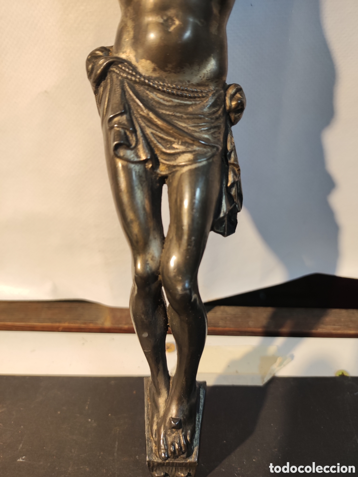 Antig&uuml;edades: Cristo de plomo o esta&ntilde;o - Foto 3