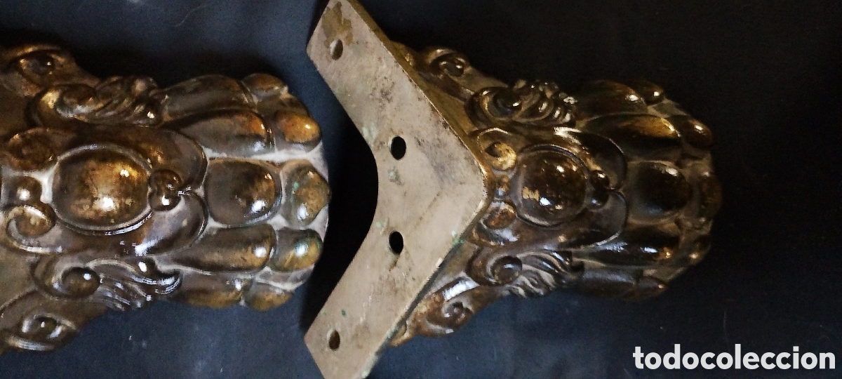 Antig&uuml;edades: ANTIGUAS PATAS DE BRONCE GARRAS DE LEON - Foto 3