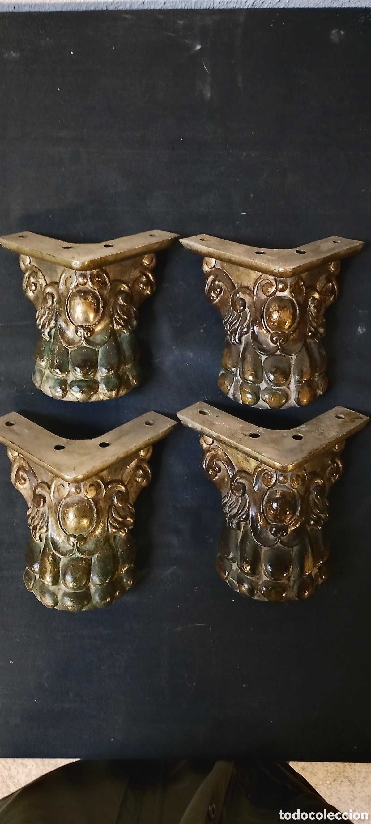 Antig&uuml;edades: ANTIGUAS PATAS DE BRONCE GARRAS DE LEON - Foto 1