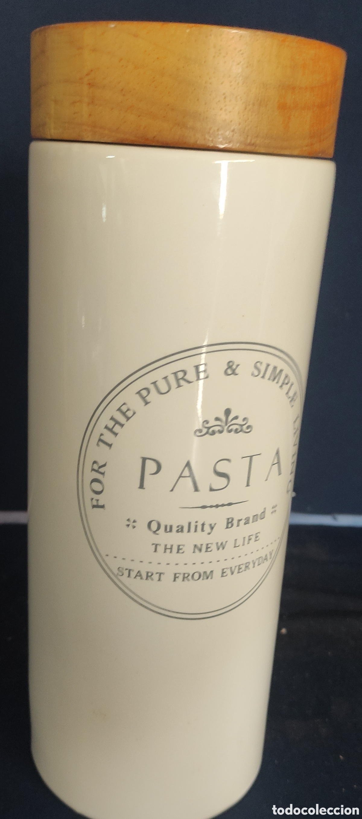 Antig&uuml;edades: Tarro de cer&aacute;mica para pasta - Foto 1