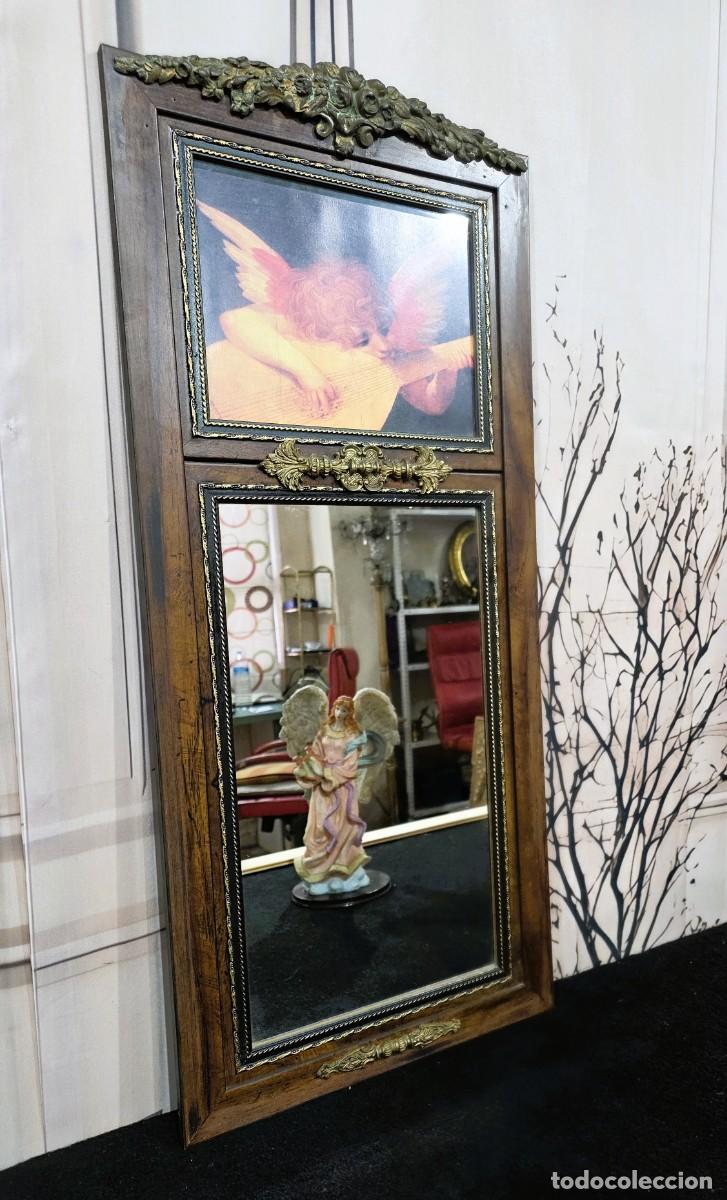 Antig&uuml;edades: Antiguo espejo estilo Trumeau - Foto 1