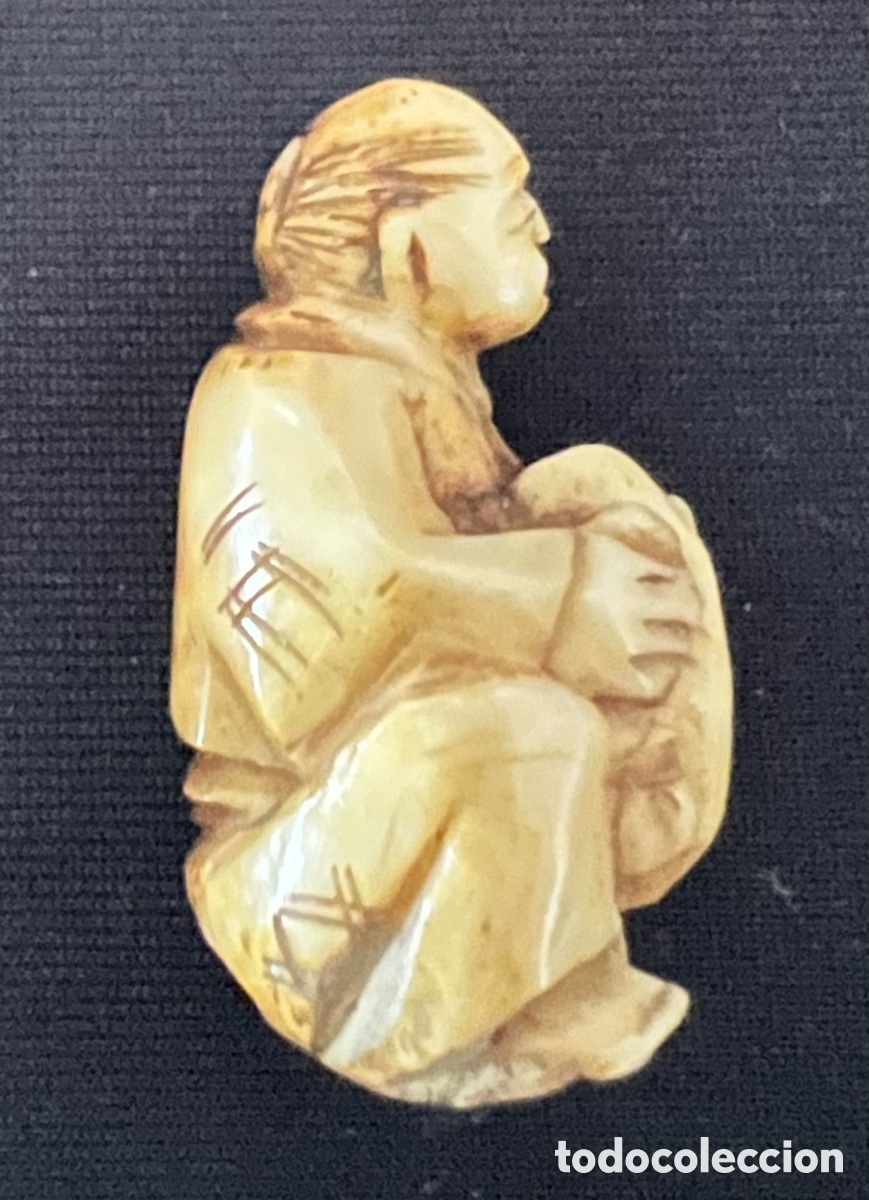 Antig&uuml;edades: Netsuke (根付) Netsuke &bdquo;Alter Mann&ldquo; - Foto 4