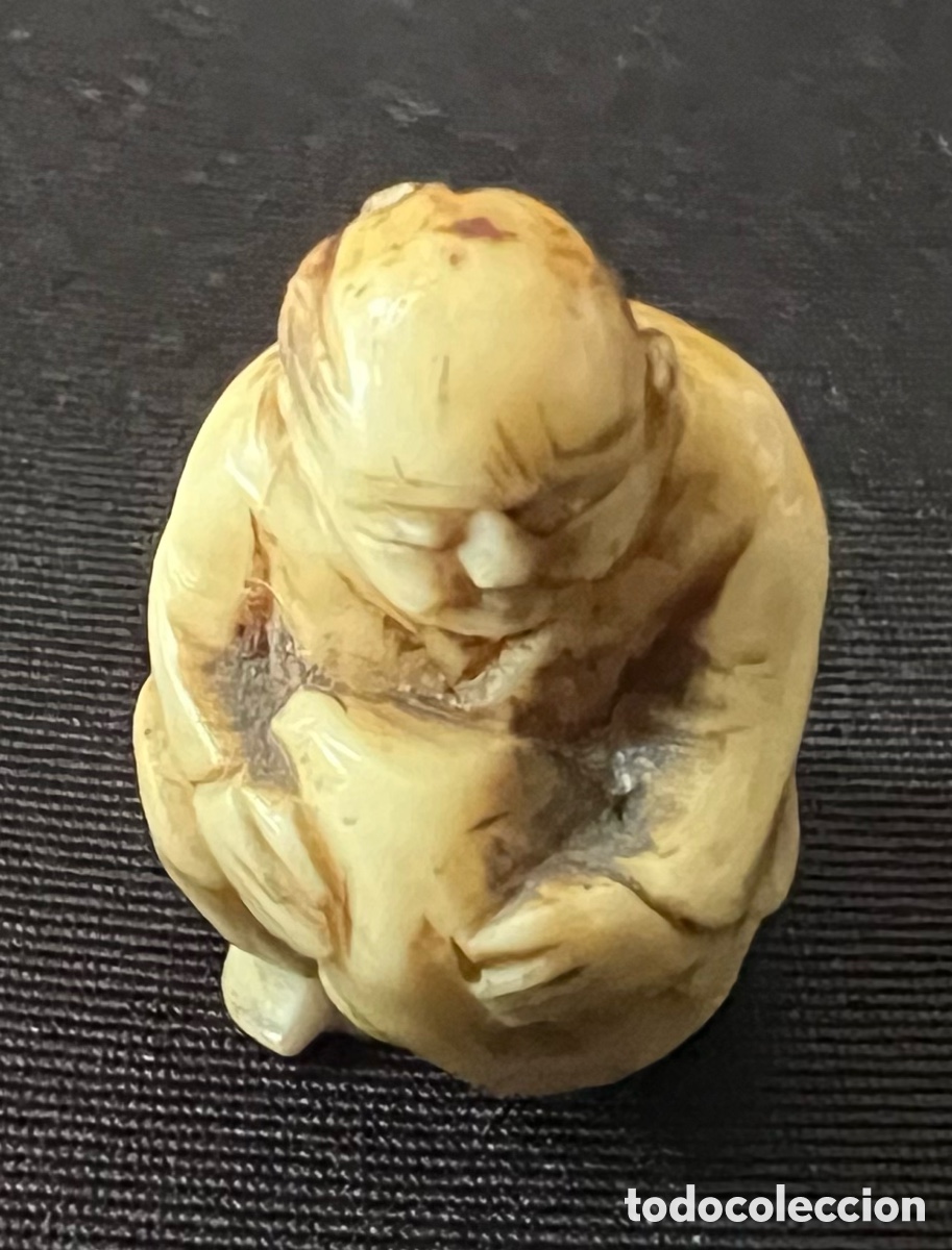 Antig&uuml;edades: Netsuke (根付) Netsuke &bdquo;Alter Mann&ldquo; - Foto 9
