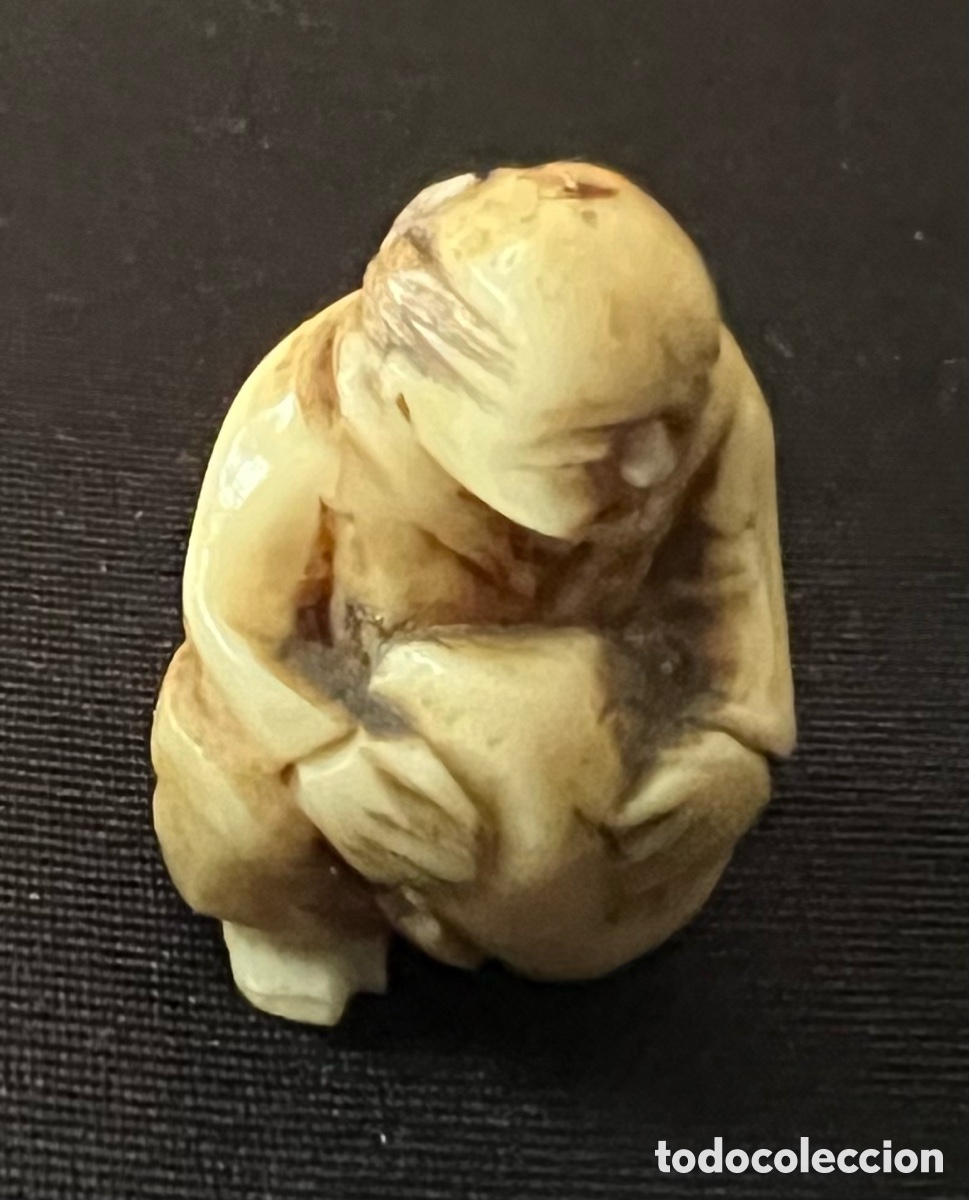 Antig&uuml;edades: Netsuke (根付) Netsuke &bdquo;Alter Mann&ldquo; - Foto 1