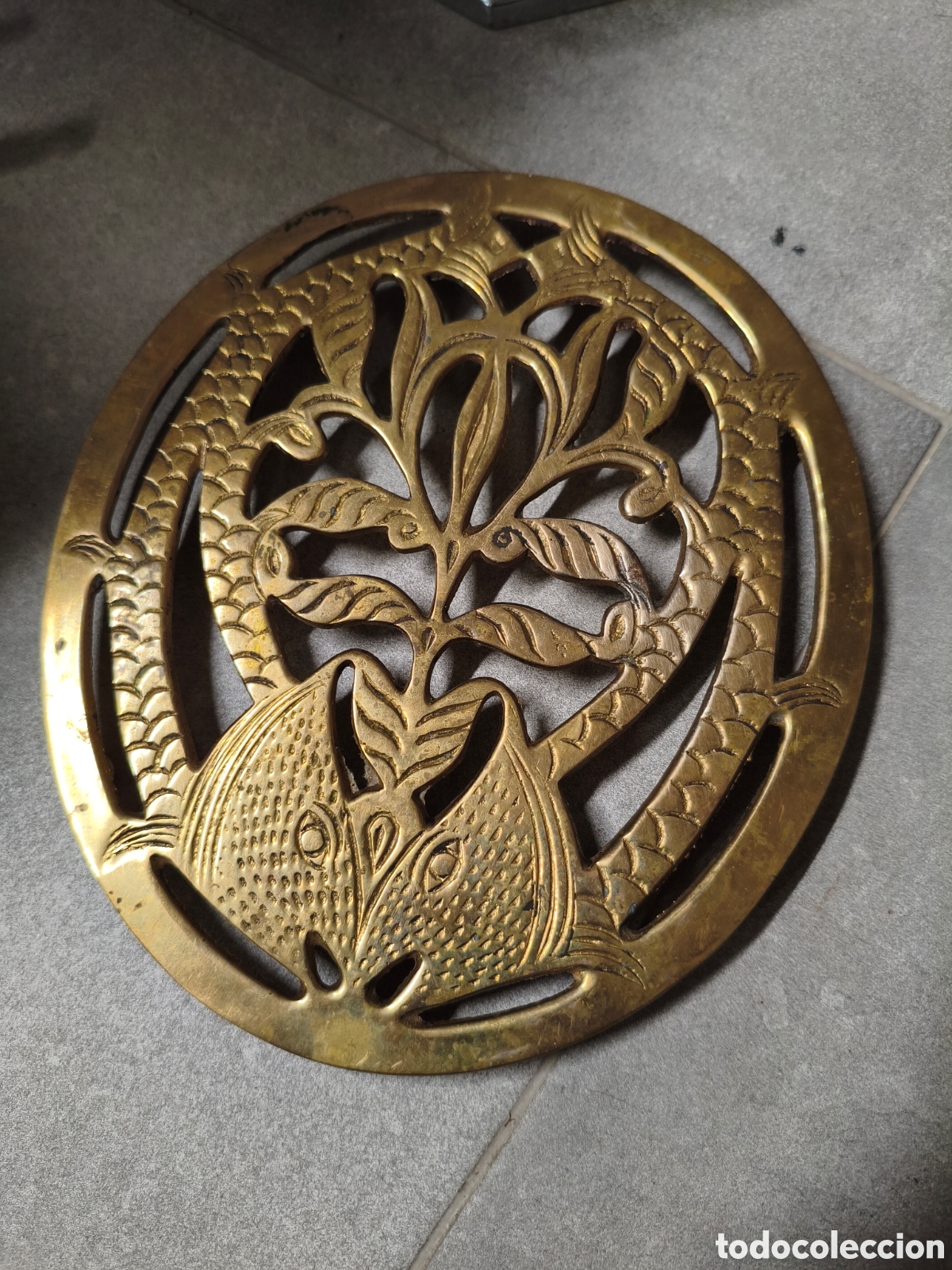 Antig&uuml;edades: Tabla cocina bronze india - Foto 1