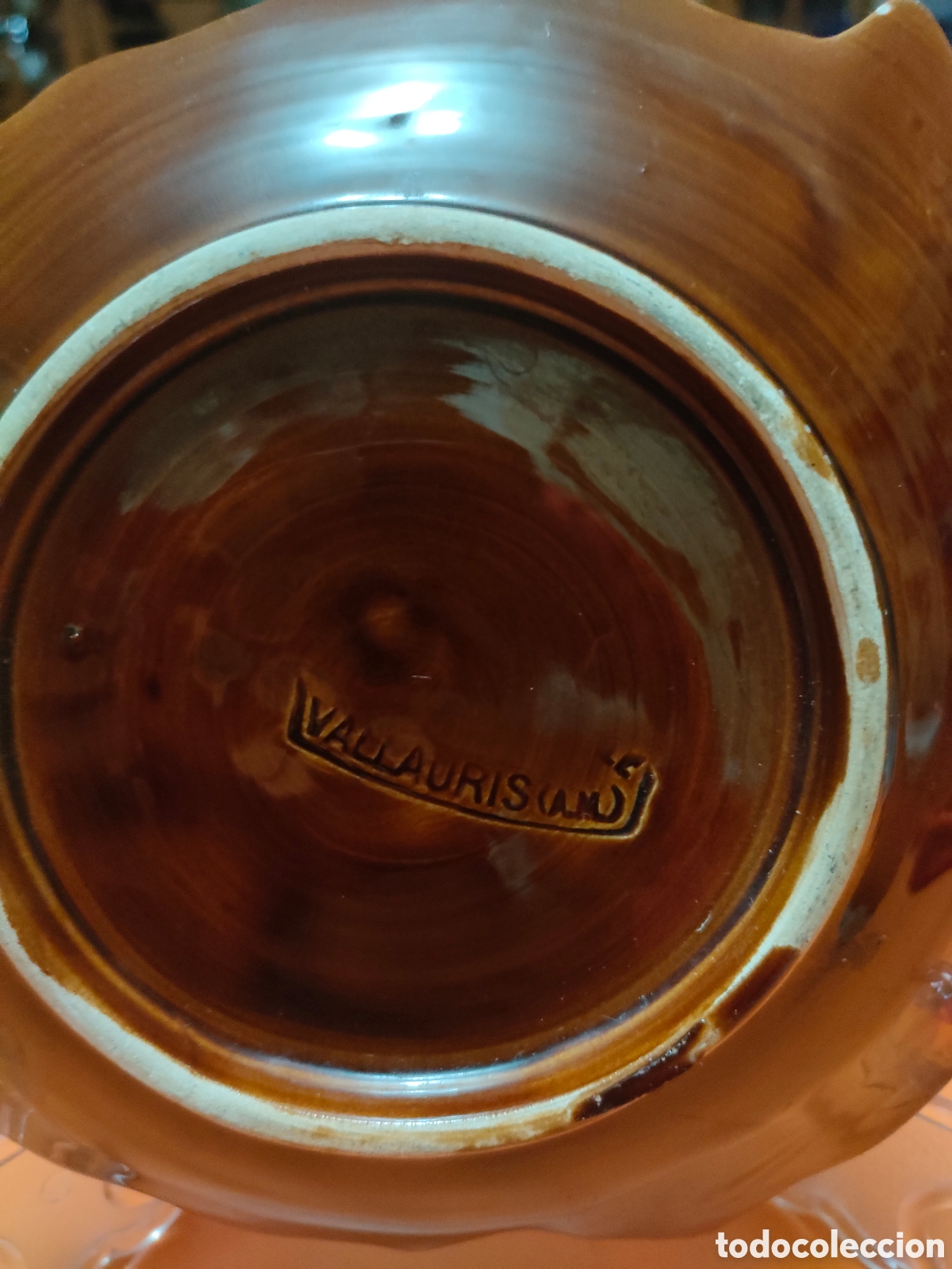 Antig&uuml;edades: Peque&ntilde;a bandeja en forma de flor Vallauris - Foto 4