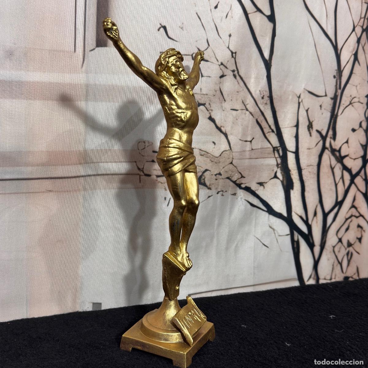 Antig&uuml;edades: Escultura de cristo en bronce - Foto 2