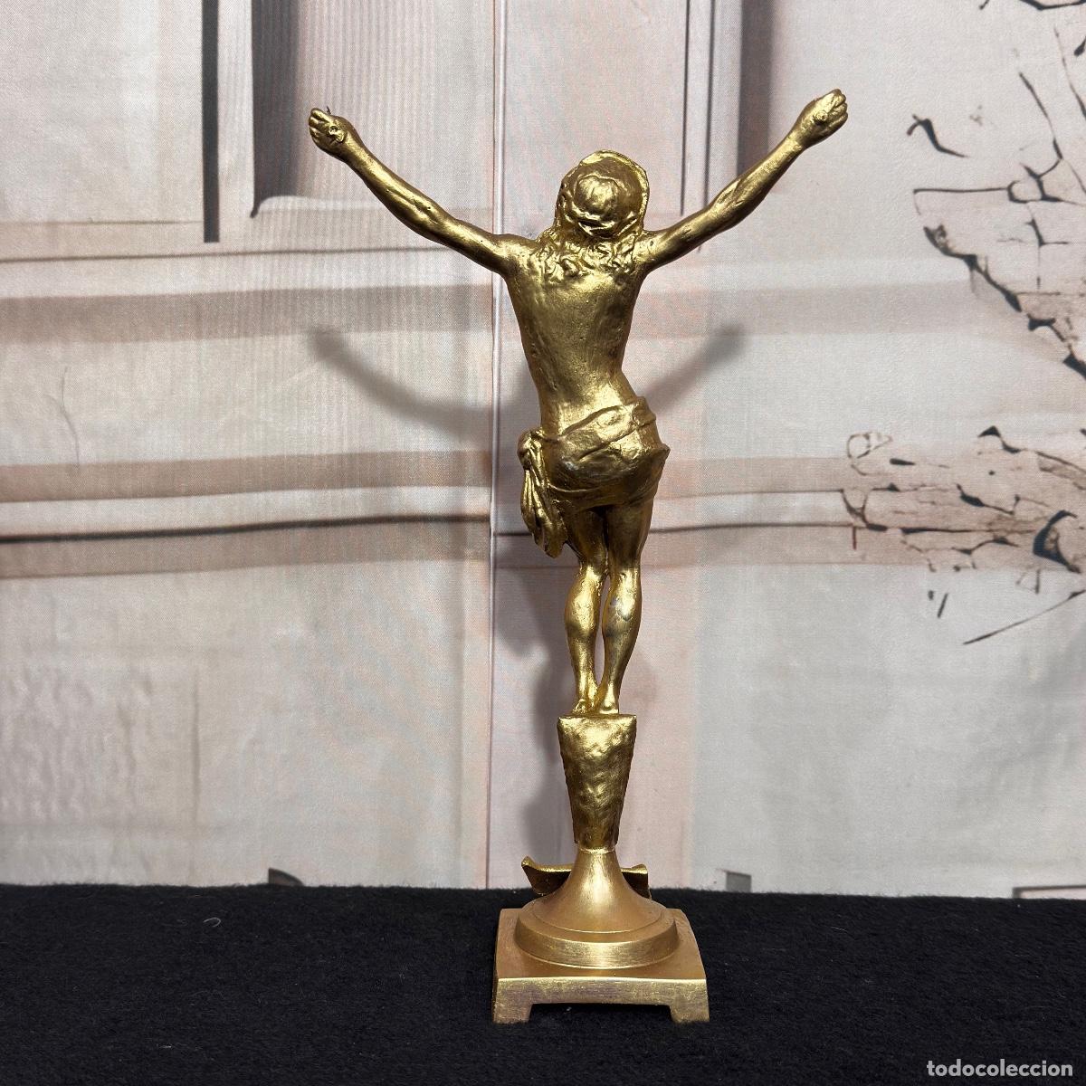 Antig&uuml;edades: Escultura de cristo en bronce - Foto 4