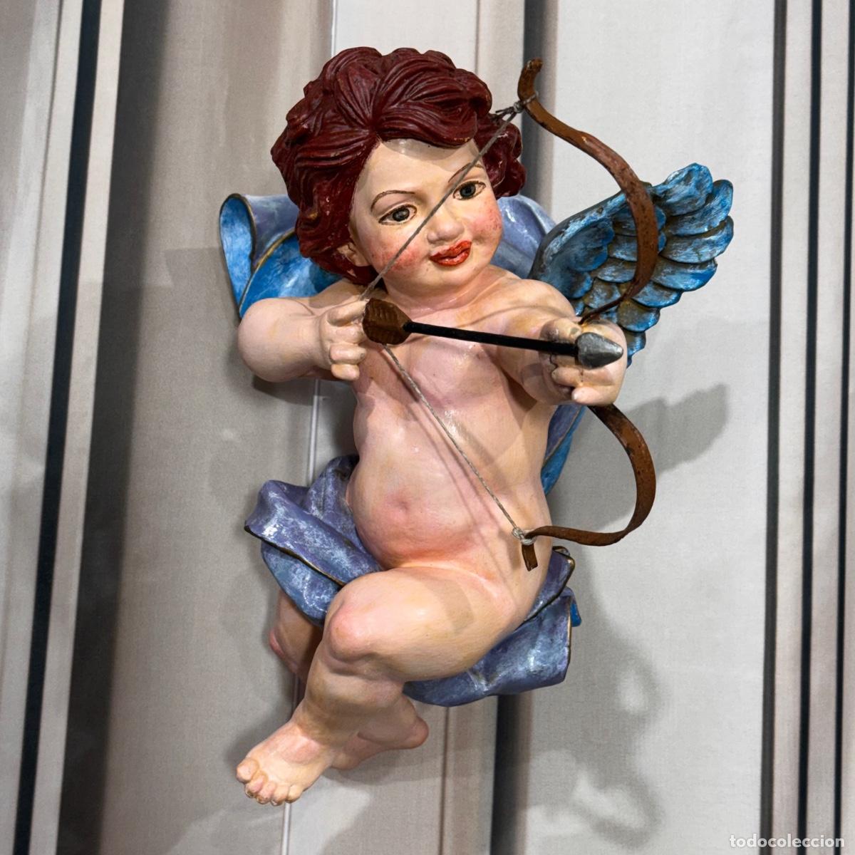 Antig&uuml;edades: Arc&aacute;ngel con arco firmado - Foto 1